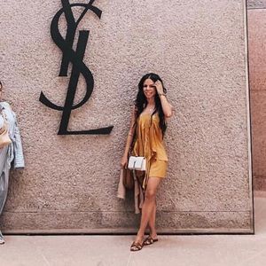 PREMONITION | goldenrod satin romper